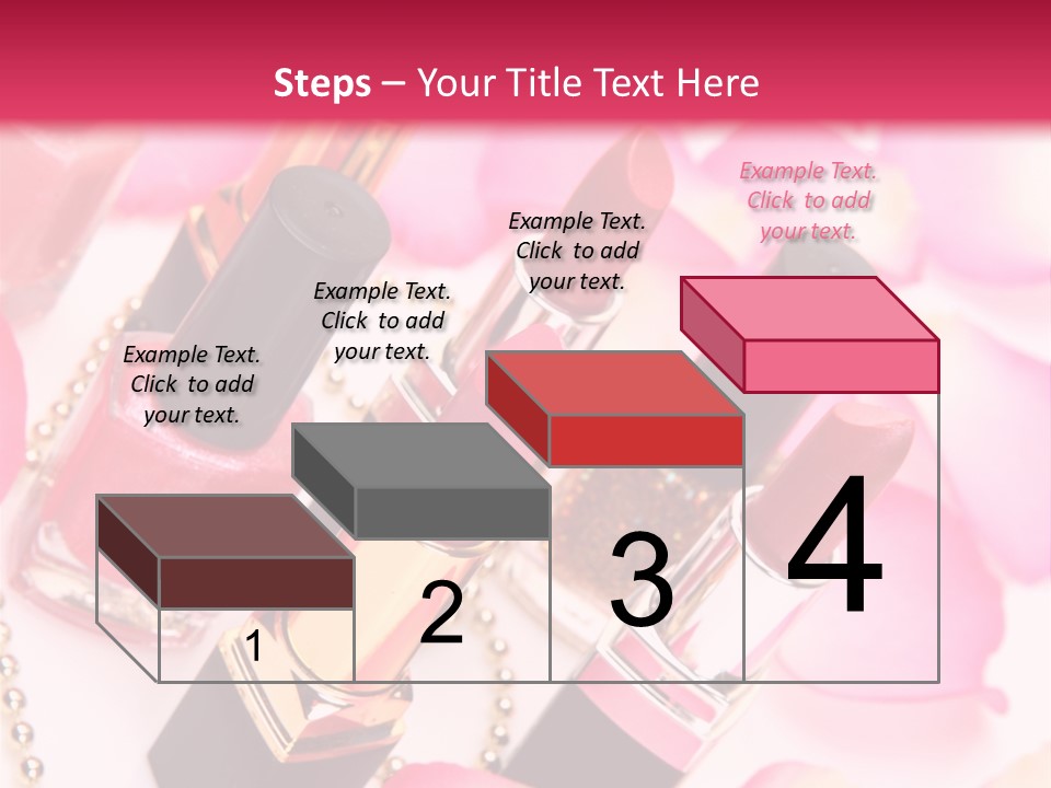 Pink Charm Lipstick PowerPoint Template