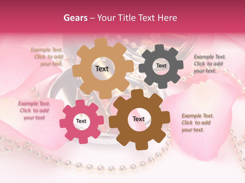 Beauty Lip Rose PowerPoint Template