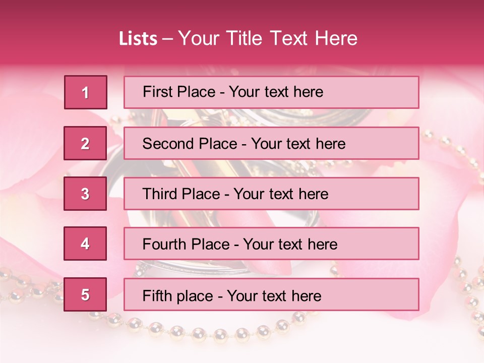 Beauty Lip Rose PowerPoint Template