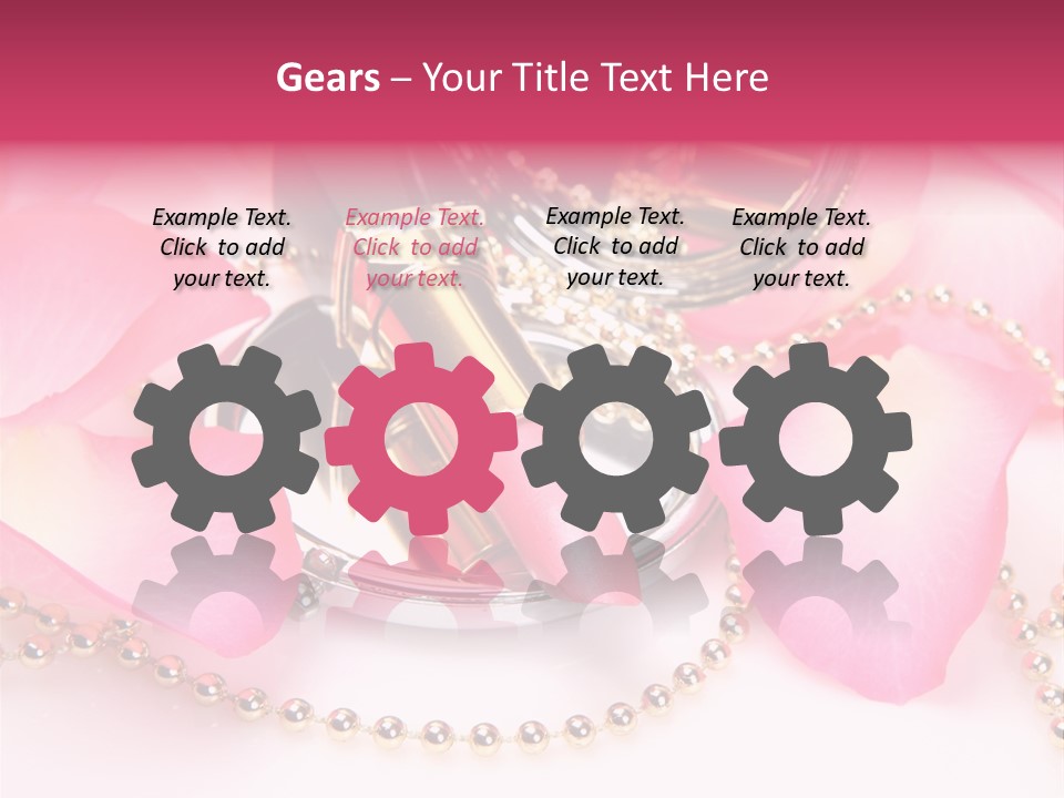 Beauty Lip Rose PowerPoint Template