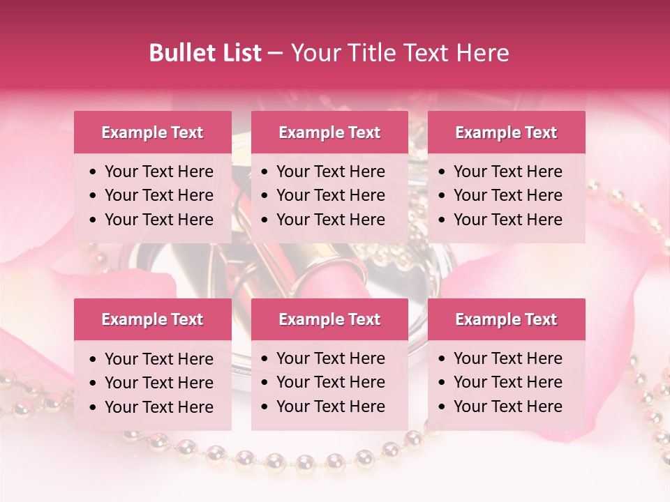 Beauty Lip Rose PowerPoint Template