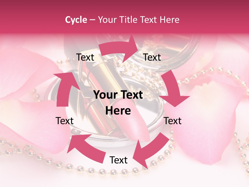 Beauty Lip Rose PowerPoint Template