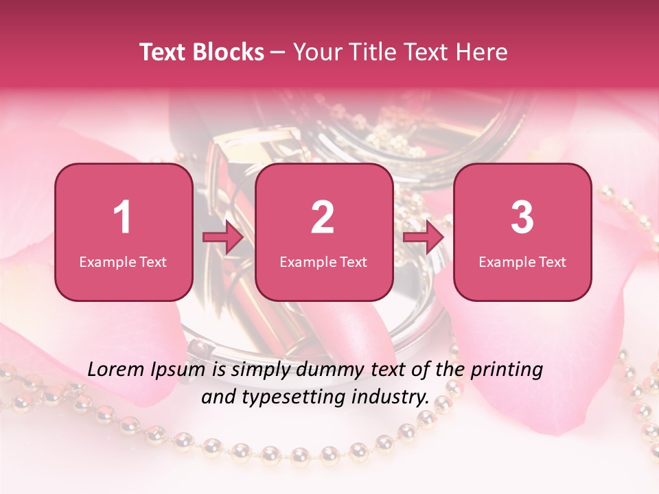 Beauty Lip Rose PowerPoint Template
