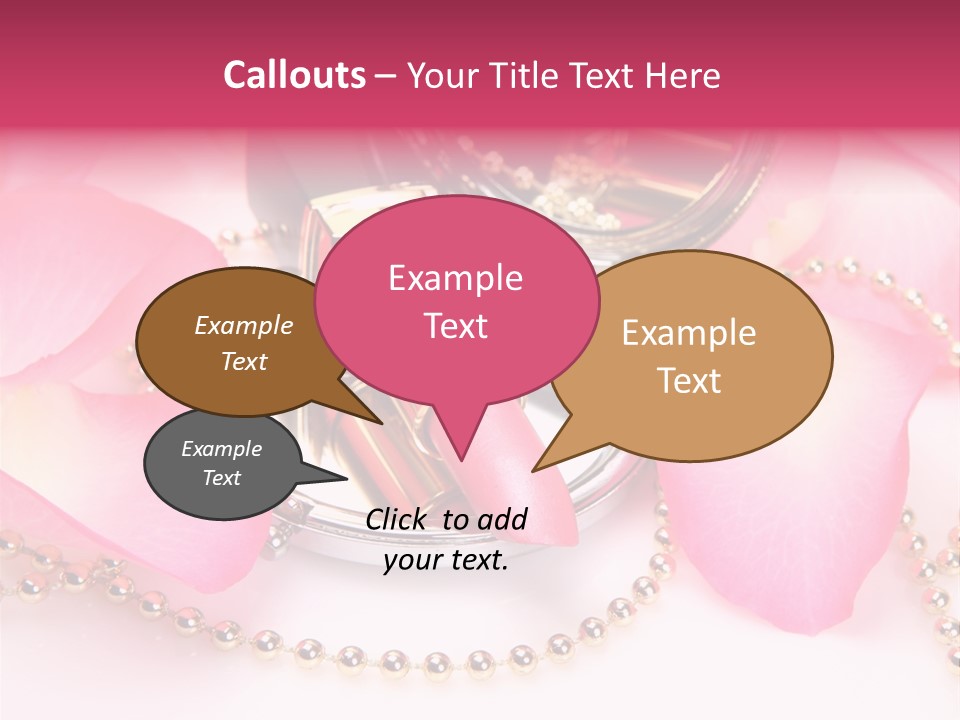 Beauty Lip Rose PowerPoint Template