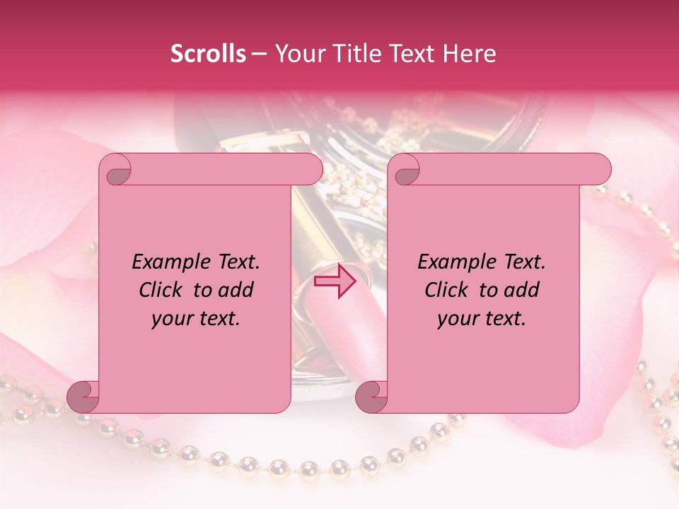 Beauty Lip Rose PowerPoint Template
