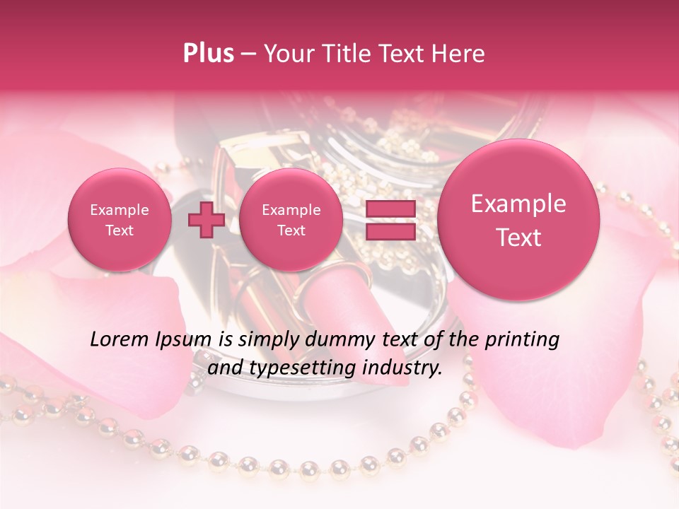 Beauty Lip Rose PowerPoint Template