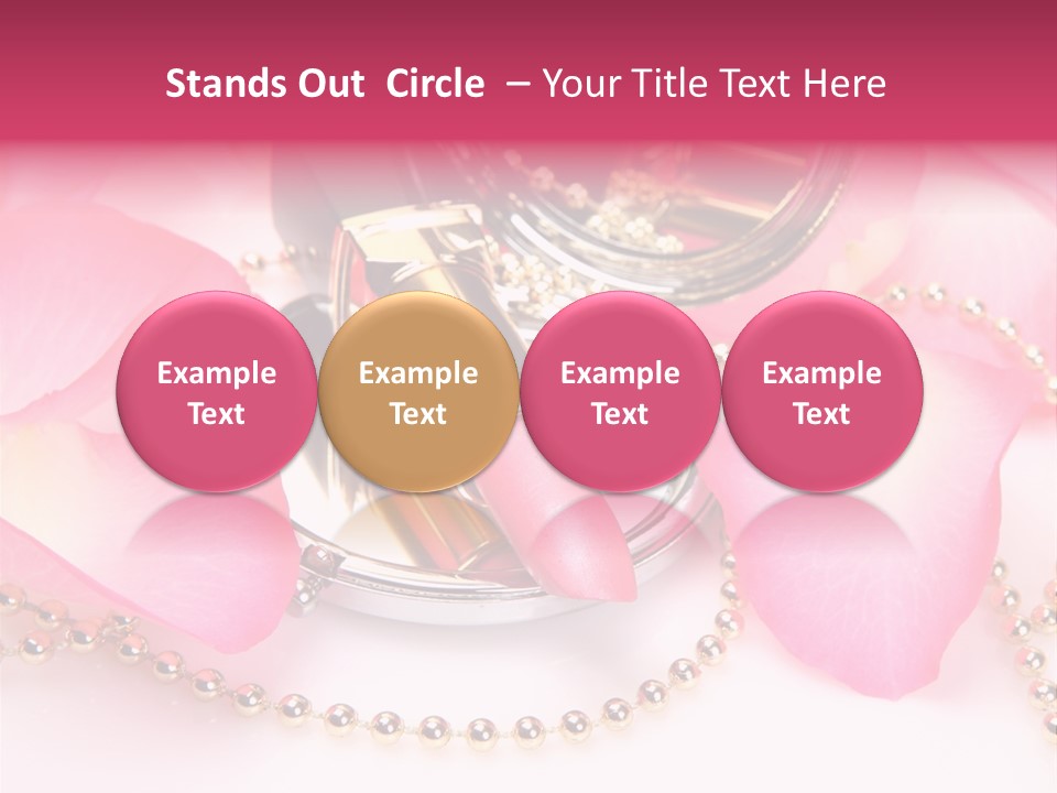 Beauty Lip Rose PowerPoint Template