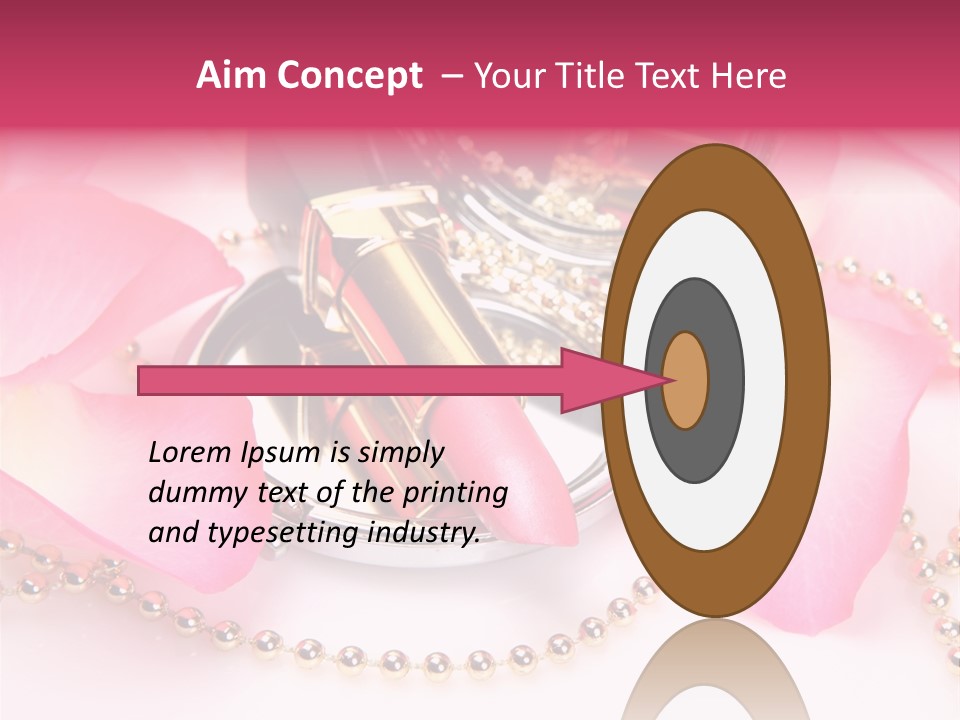 Beauty Lip Rose PowerPoint Template