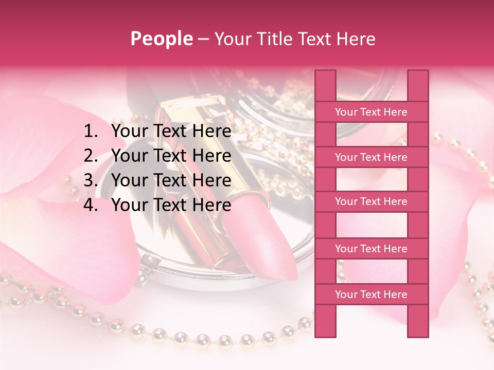 Beauty Lip Rose PowerPoint Template