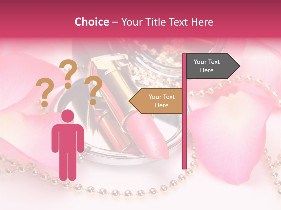 Beauty Lip Rose PowerPoint Template