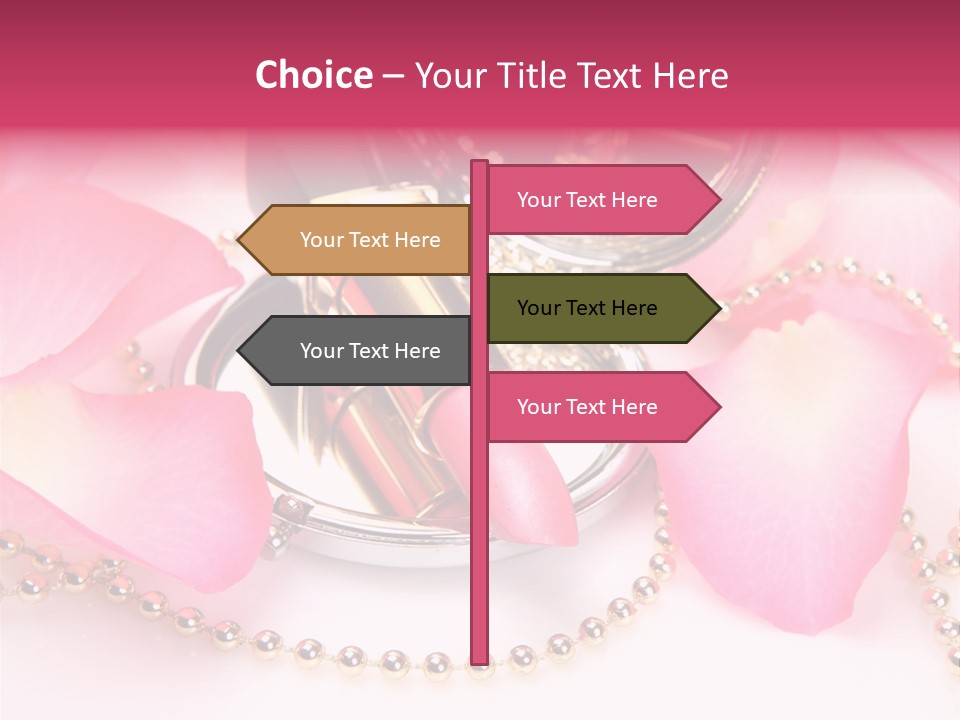 Beauty Lip Rose PowerPoint Template