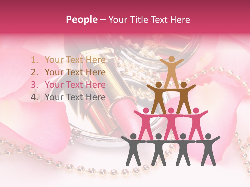 Beauty Lip Rose PowerPoint Template