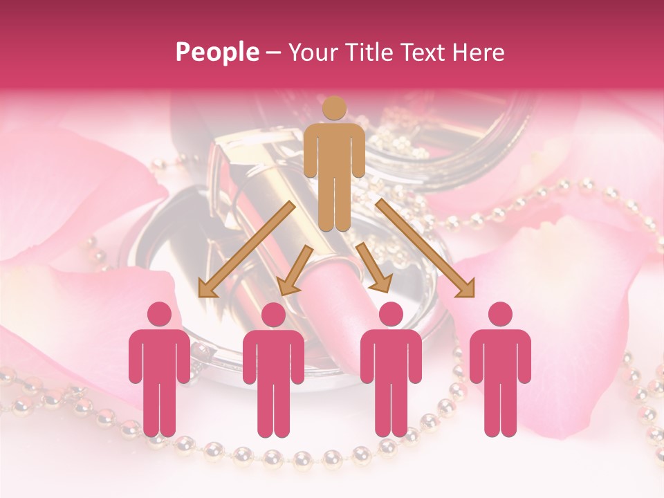 Beauty Lip Rose PowerPoint Template