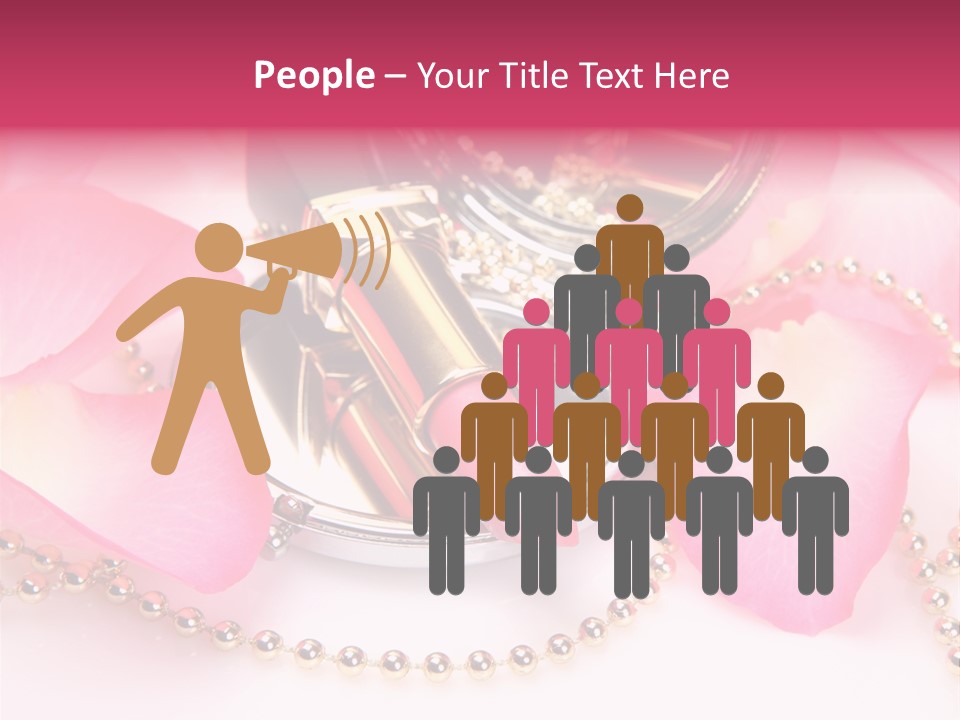 Beauty Lip Rose PowerPoint Template