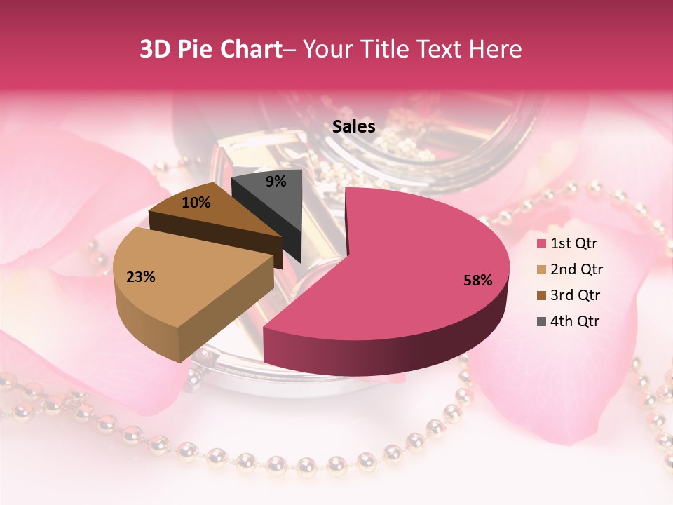 Beauty Lip Rose PowerPoint Template