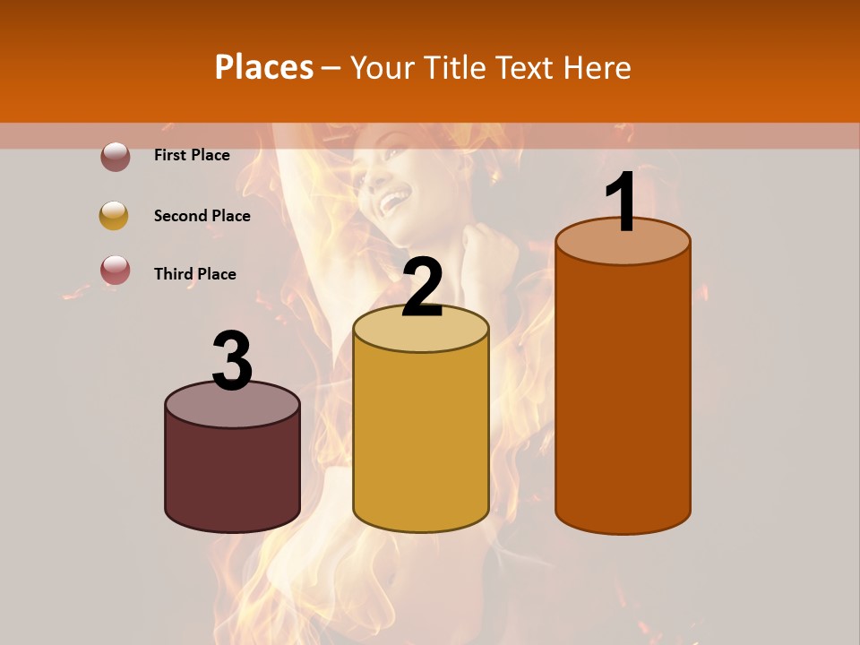 Person Female Underwear PowerPoint Template