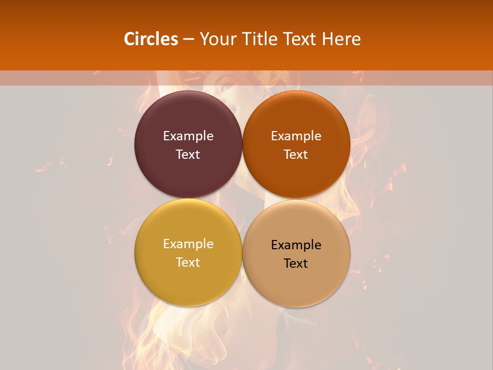 Person Female Underwear PowerPoint Template