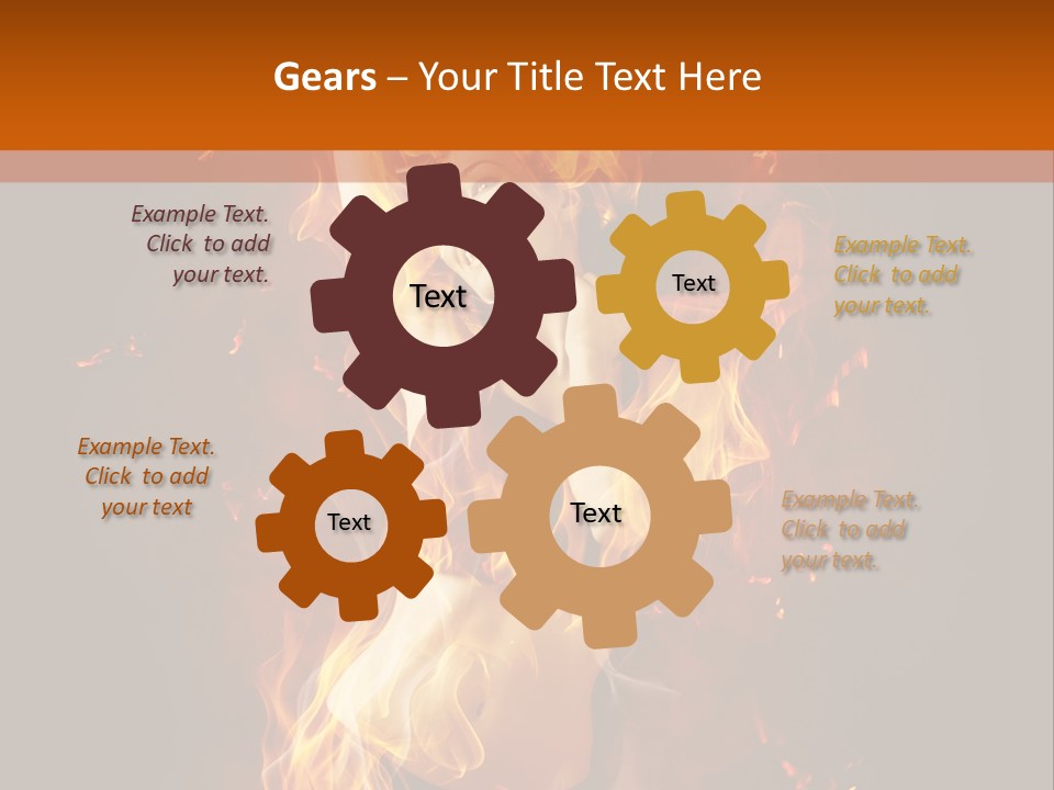 Person Female Underwear PowerPoint Template