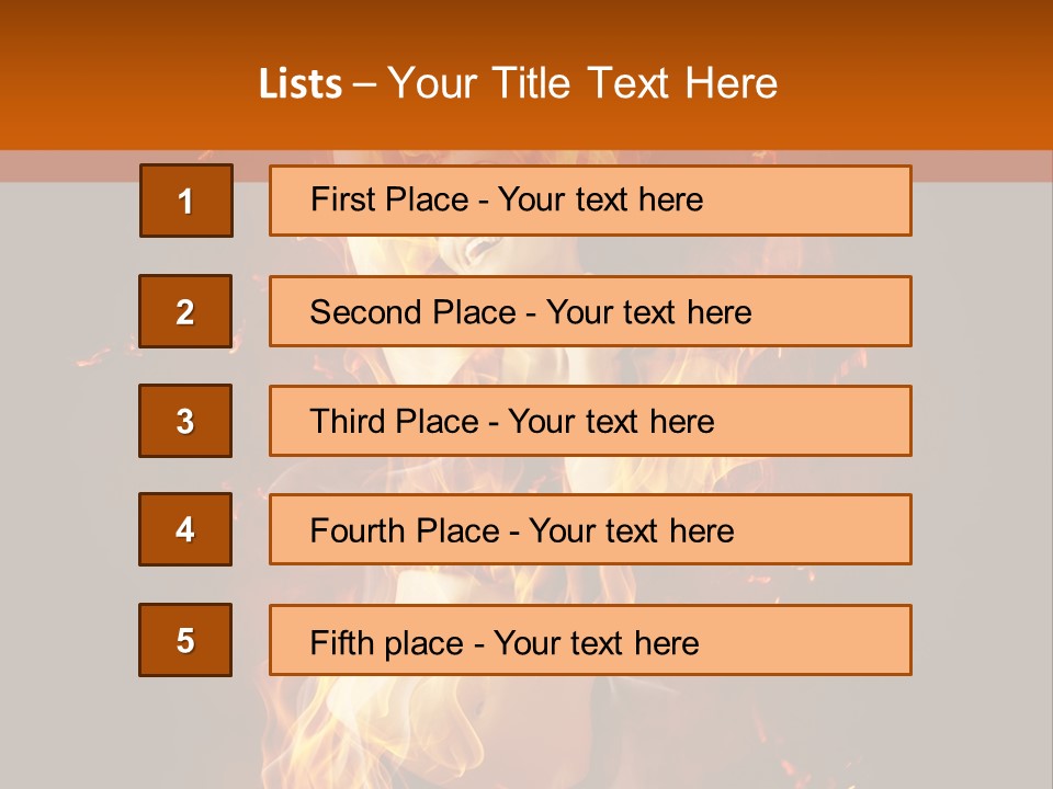 Person Female Underwear PowerPoint Template