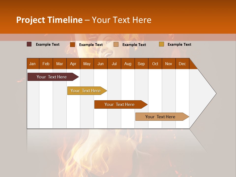 Person Female Underwear PowerPoint Template