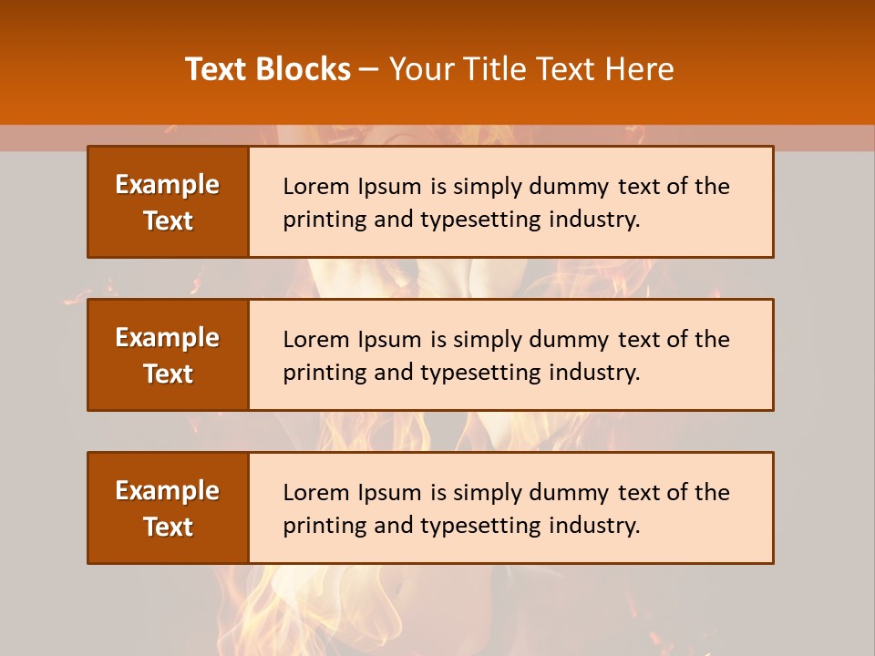 Person Female Underwear PowerPoint Template