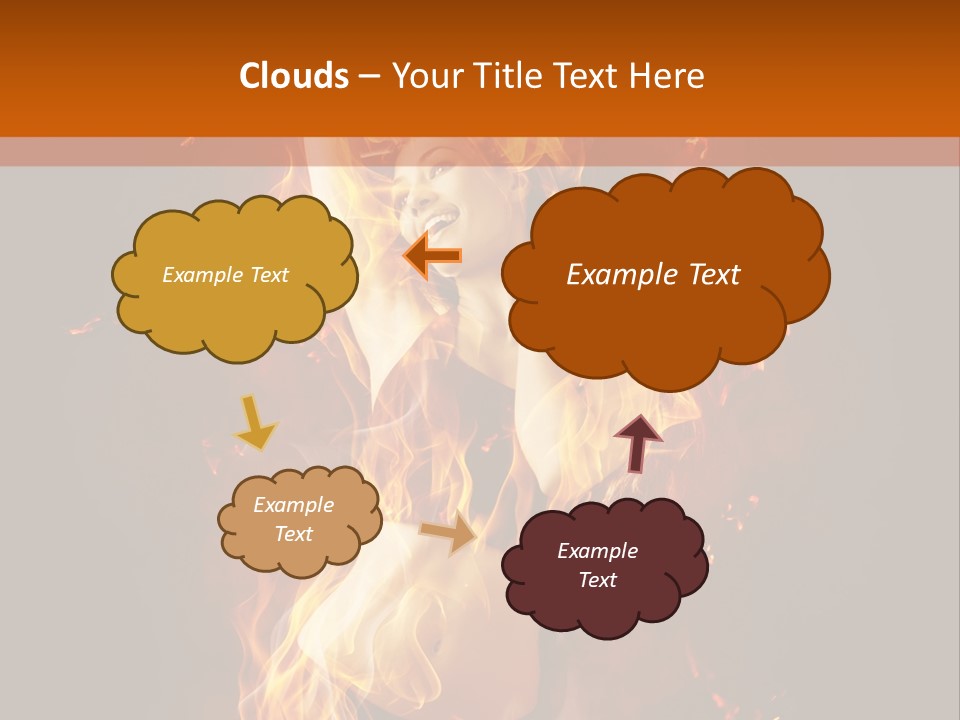 Person Female Underwear PowerPoint Template