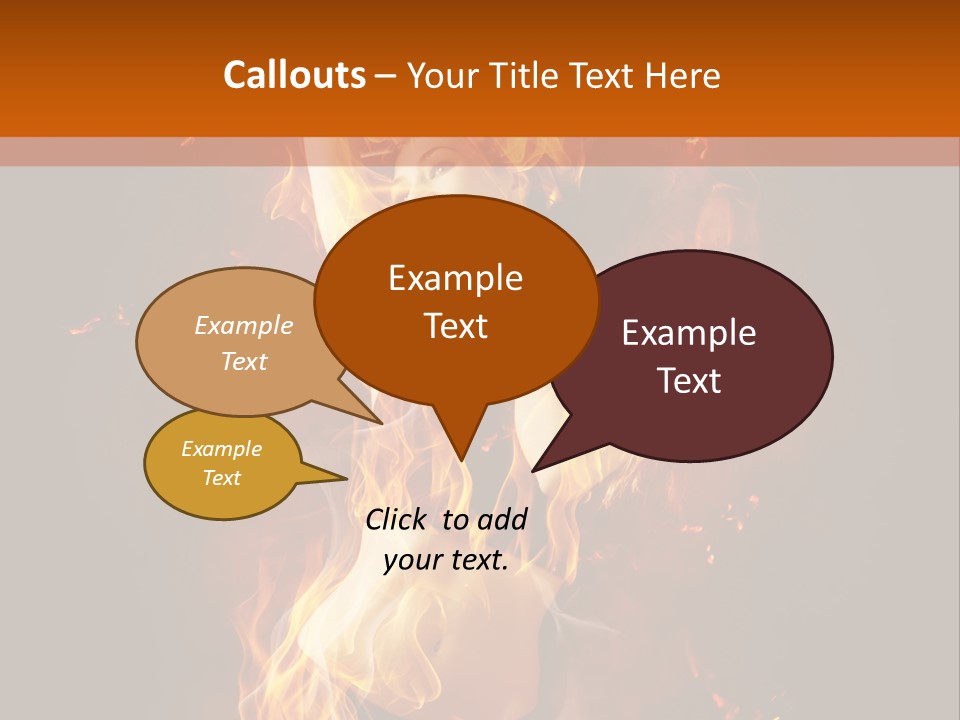 Person Female Underwear PowerPoint Template