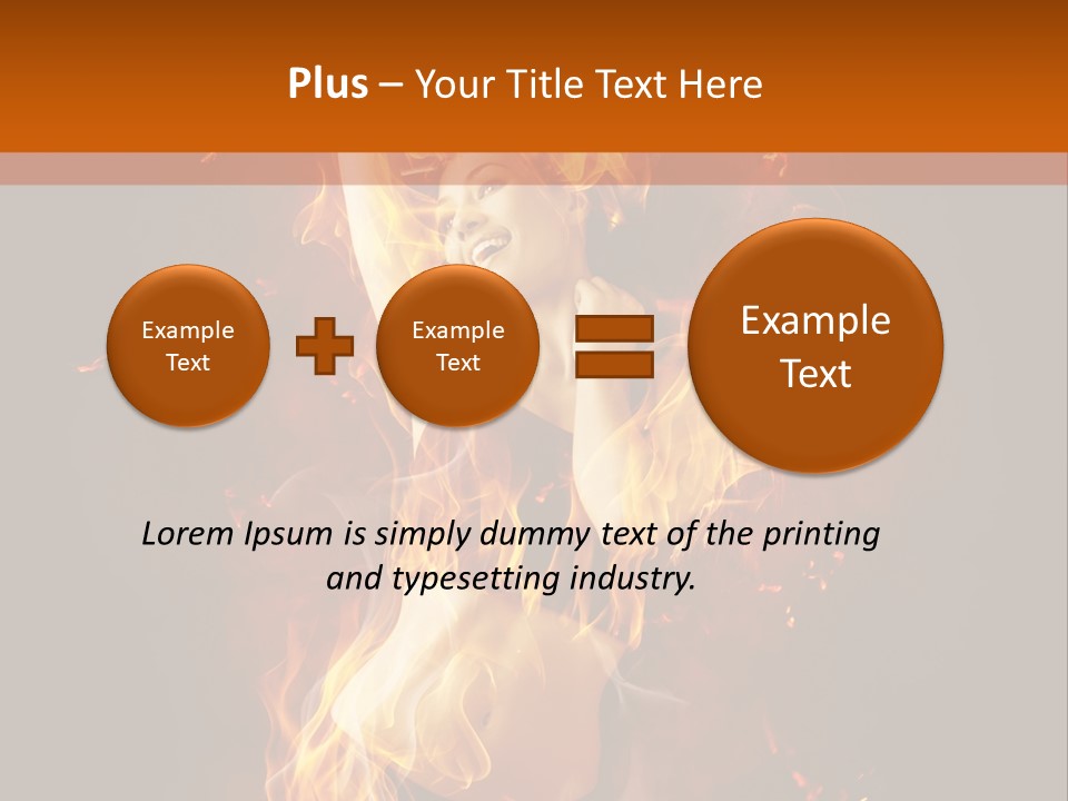 Person Female Underwear PowerPoint Template