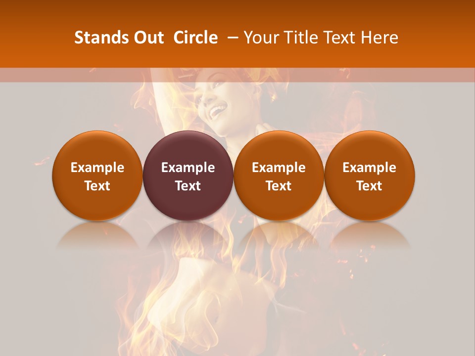 Person Female Underwear PowerPoint Template