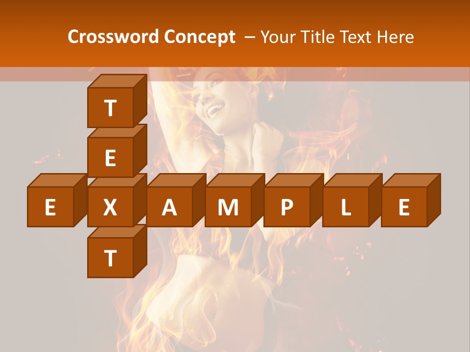 Person Female Underwear PowerPoint Template