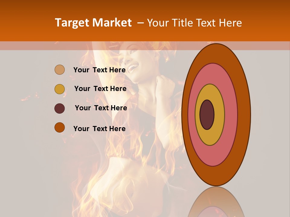 Person Female Underwear PowerPoint Template