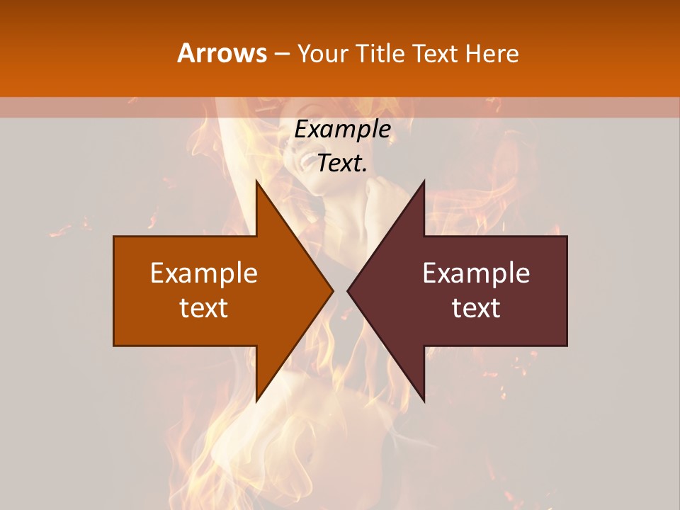 Person Female Underwear PowerPoint Template