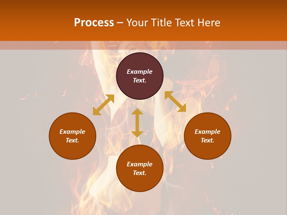 Person Female Underwear PowerPoint Template