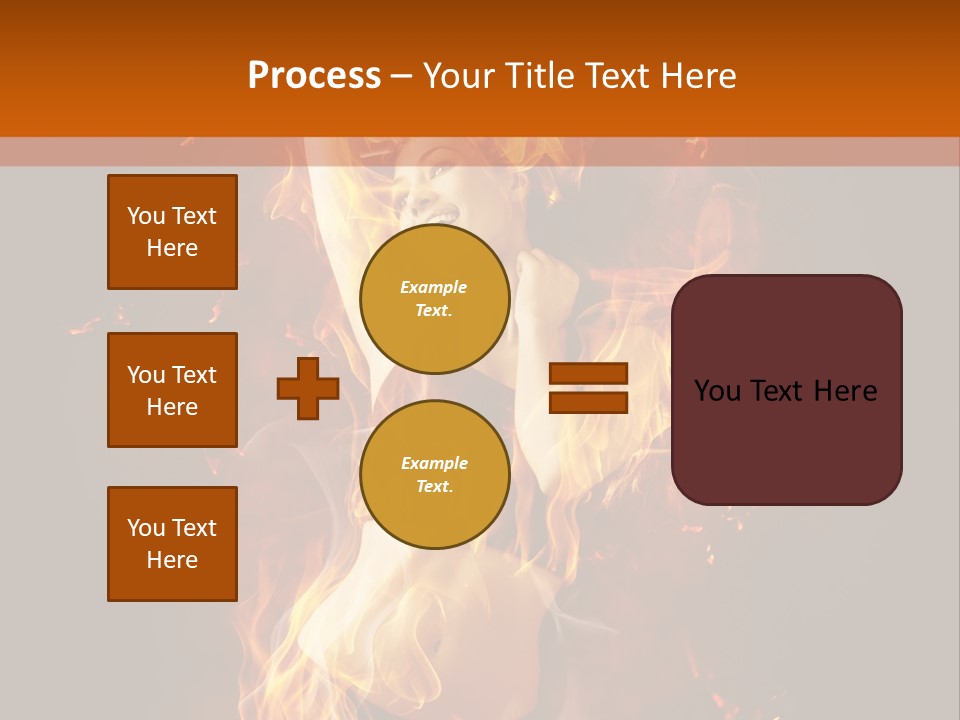 Person Female Underwear PowerPoint Template