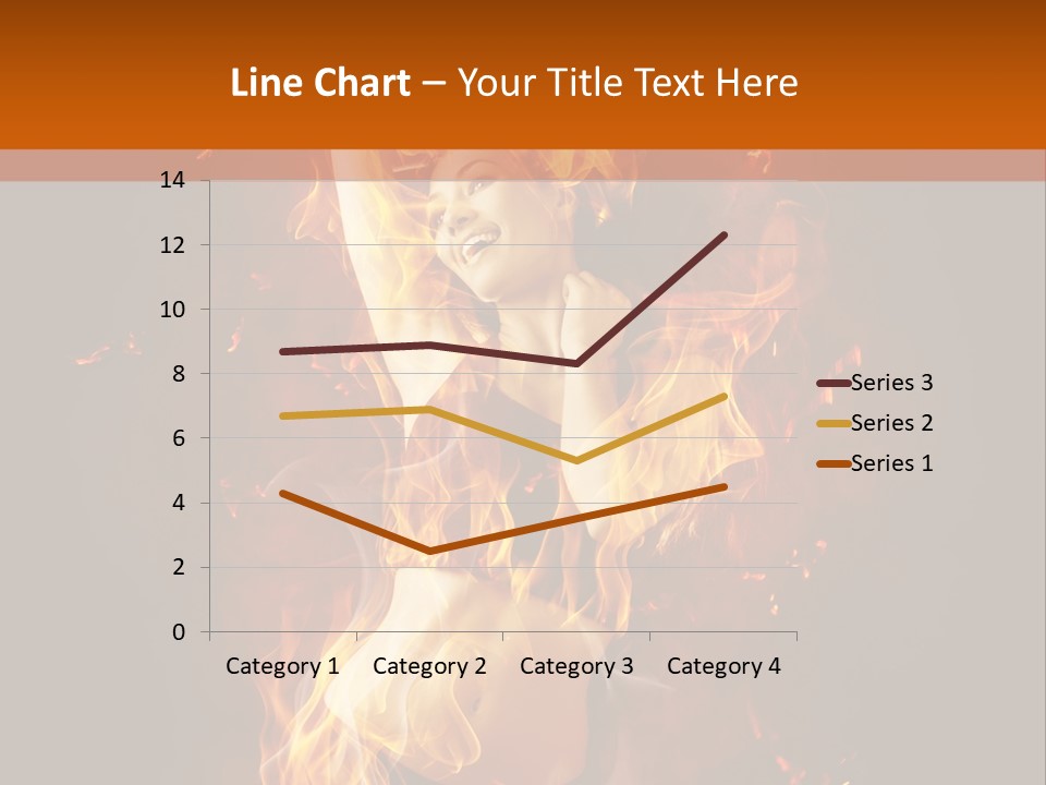 Person Female Underwear PowerPoint Template