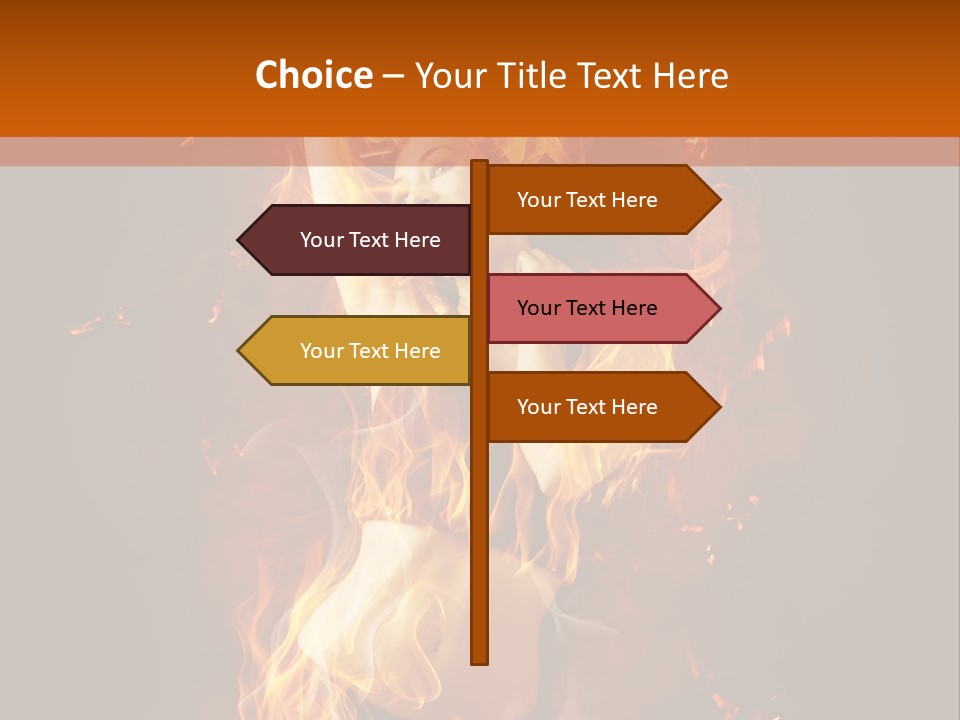 Person Female Underwear PowerPoint Template