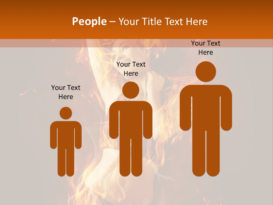 Person Female Underwear PowerPoint Template