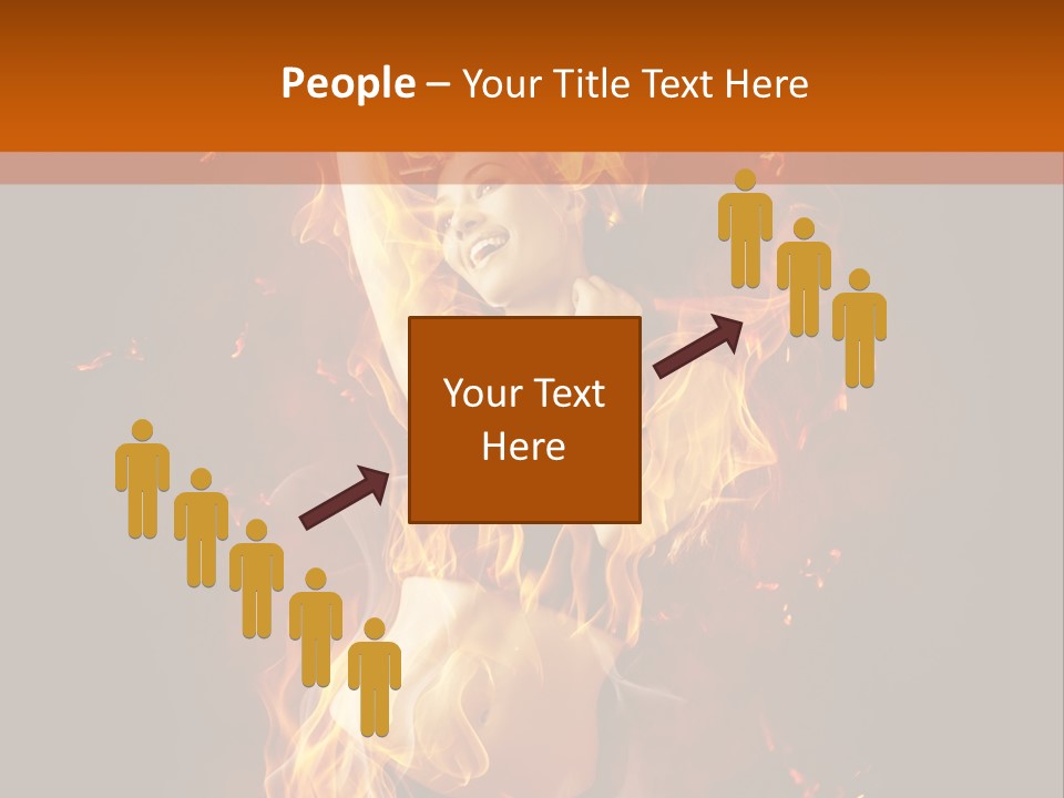 Person Female Underwear PowerPoint Template