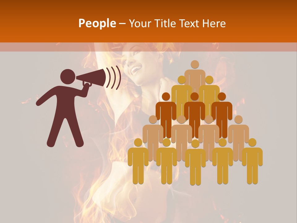 Person Female Underwear PowerPoint Template