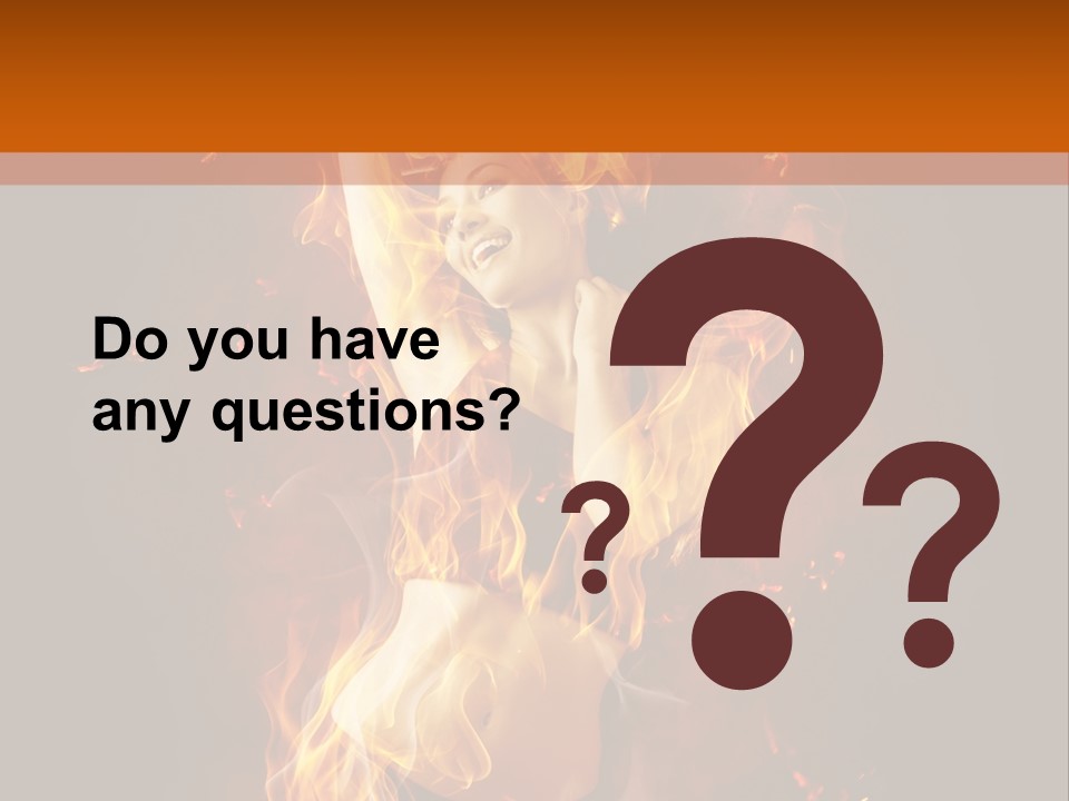 Person Female Underwear PowerPoint Template