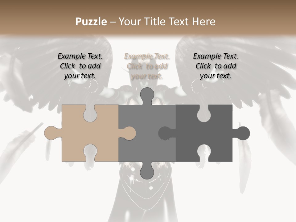 Evil Dark Angel PowerPoint Template