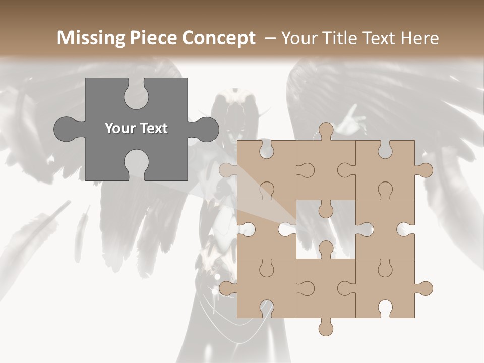 Evil Dark Angel PowerPoint Template