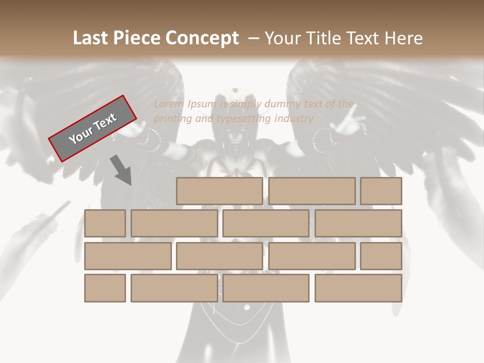 Evil Dark Angel PowerPoint Template