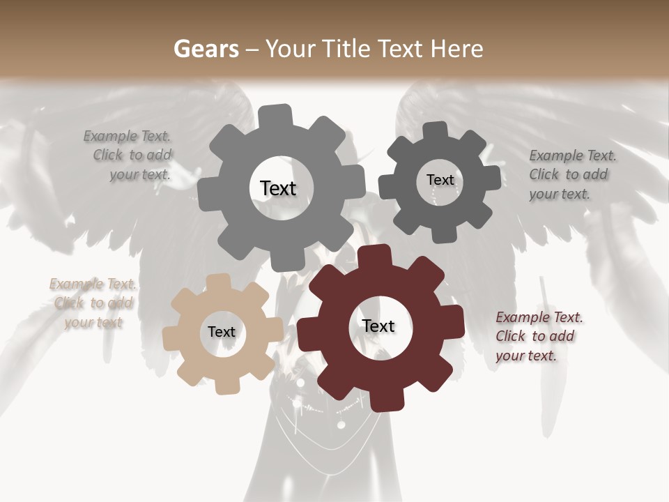 Evil Dark Angel PowerPoint Template