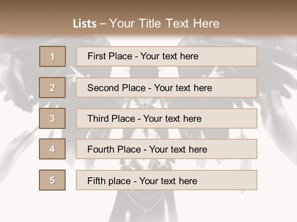 Evil Dark Angel PowerPoint Template