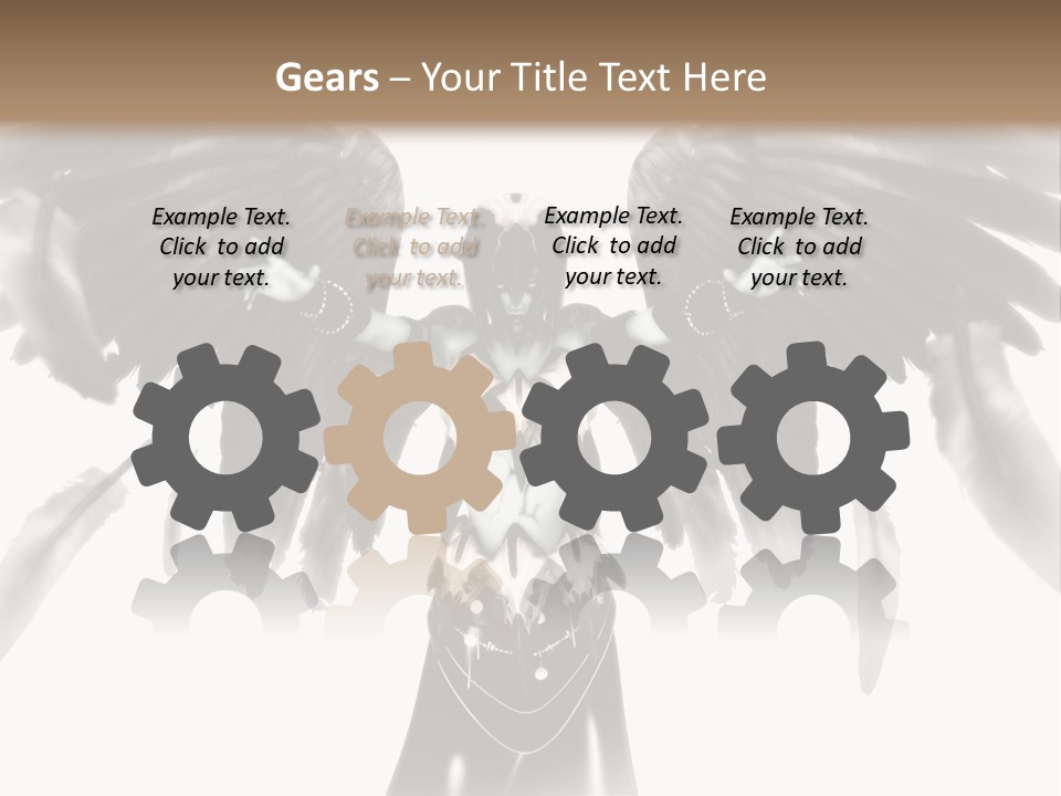 Evil Dark Angel PowerPoint Template