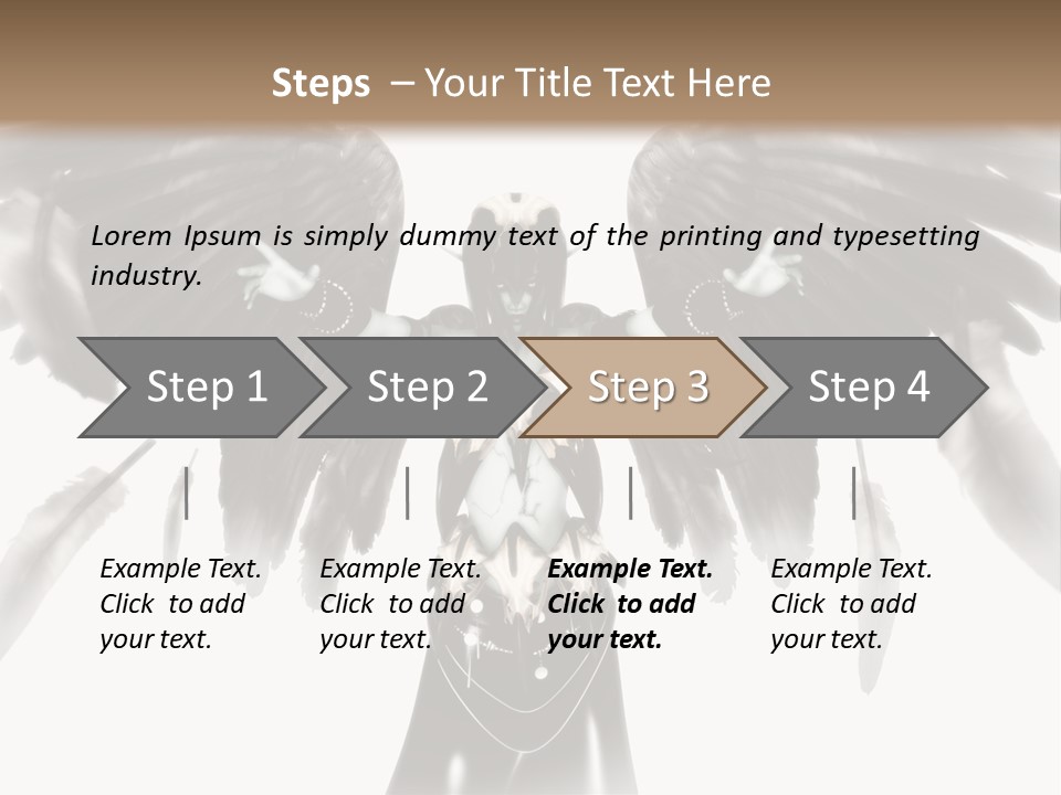 Evil Dark Angel PowerPoint Template