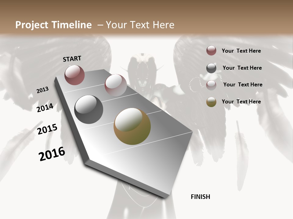 Evil Dark Angel PowerPoint Template