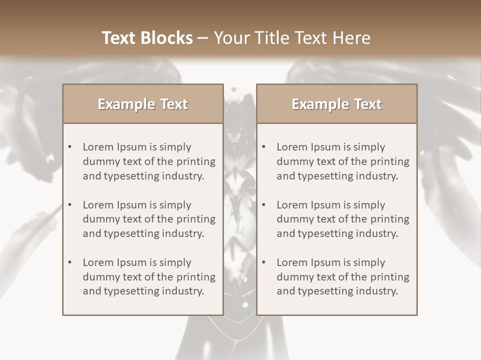 Evil Dark Angel PowerPoint Template