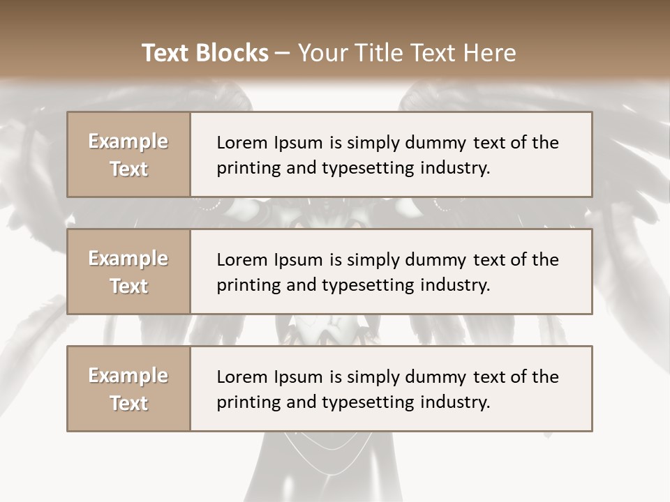 Evil Dark Angel PowerPoint Template